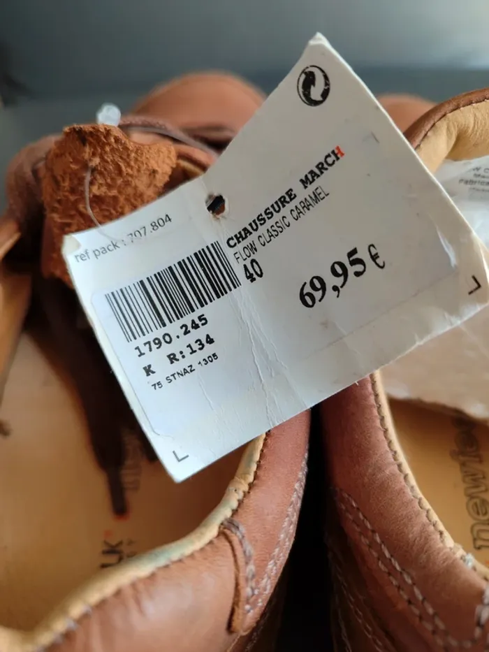 Baskets cuir newfeel neuves - photo numéro 6
