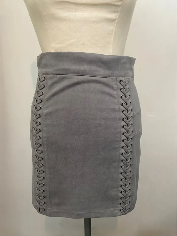 Jupe grise à lacets JCL – taille S/M