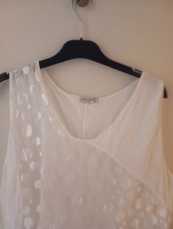 Robe blanche été femme taille XL 42/44 - photo numéro 4
