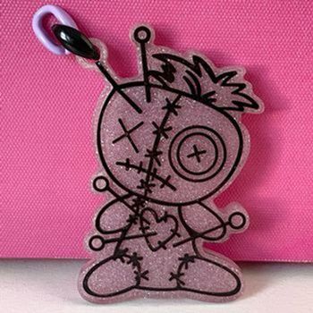 Porte-clés Fait main poupée vaudou Lila