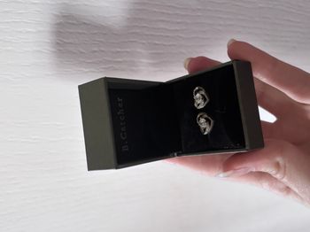 Boucles d’oreilles cœur en argent 925 • B.Catcher