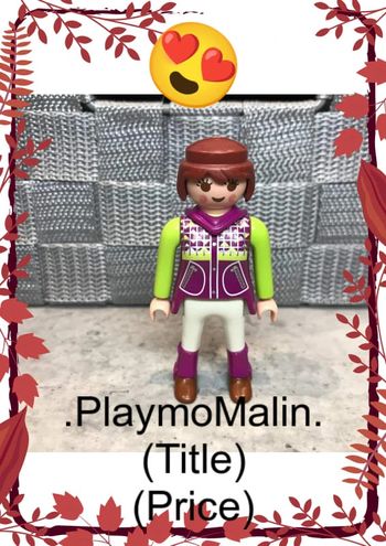 Personnage Figurine Femme Playmobil