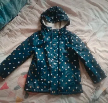 Blouson à pois doublé chaud Gémo 6 ans