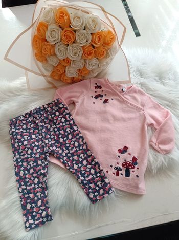 Ensemble bébé fille papillon et champignons 🍄