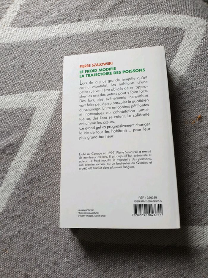Livre le froid modifie la trajectoire des poissons de Pierre Szalowski - photo numéro 2