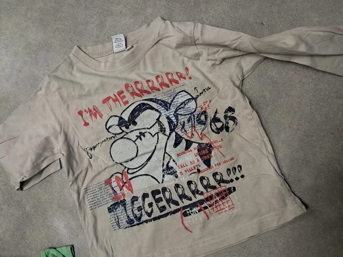 haut tee shirt manches longues garcon 3 ans winnie disney