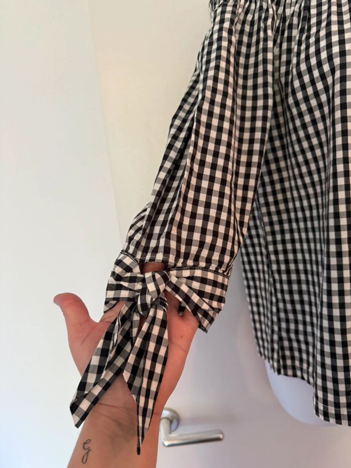 Blouse épaules dénudées Vichy Promod - photo numéro 2