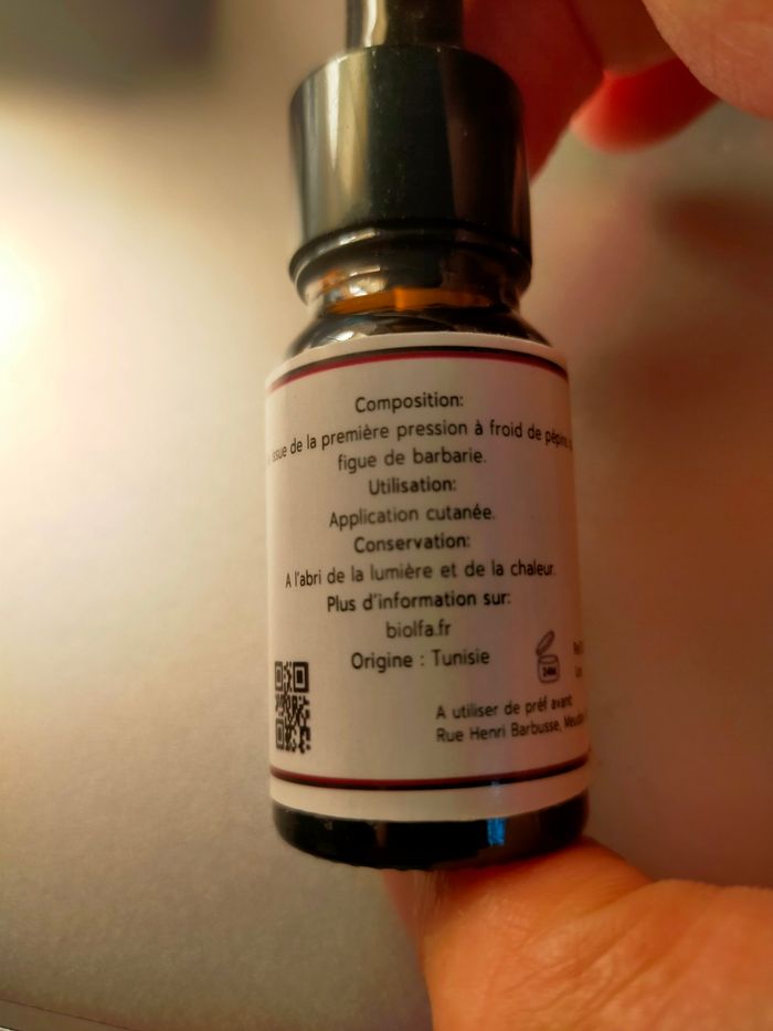 Huile végétale de pépins de figue de barbarie - 10mL - photo numéro 2