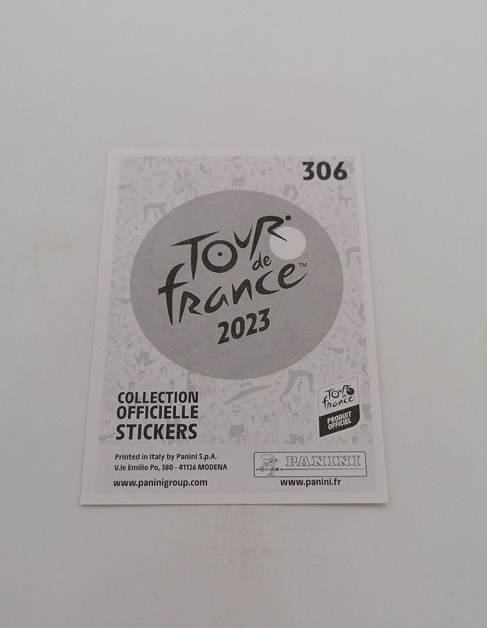 Panini Tour de France 2023 sticker N° 306. - photo numéro 4