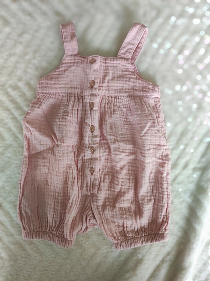 Combishort rose pâle 6 mois - photo numéro 2