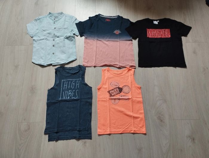 Lot de 17 t shirts d'été garçon taille 10 ans - photo numéro 2