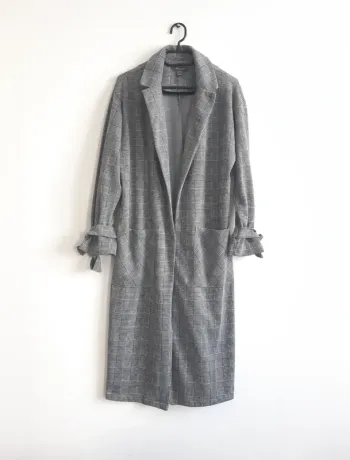 Trench long à carreaux Primark T40