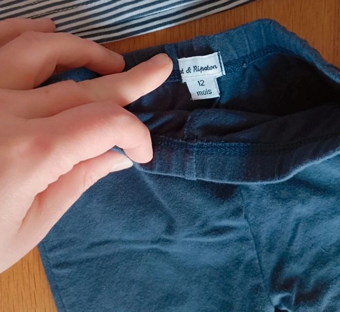 Lot 1 legging Pat et Ripaton et t-shirt manches longues Neuf avec étiquette taille 1 an - photo numéro 2