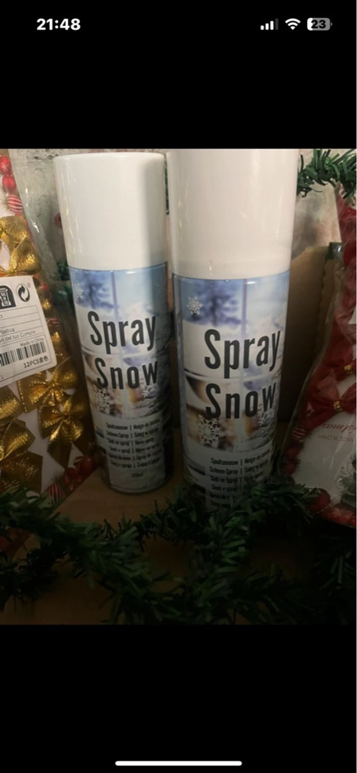 2 bombes de neige neuves