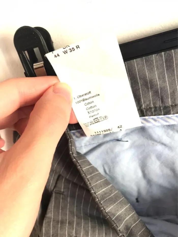 Pantalon pour homme Digel gris à rayures blanches taille 42/44 - photo numéro 13