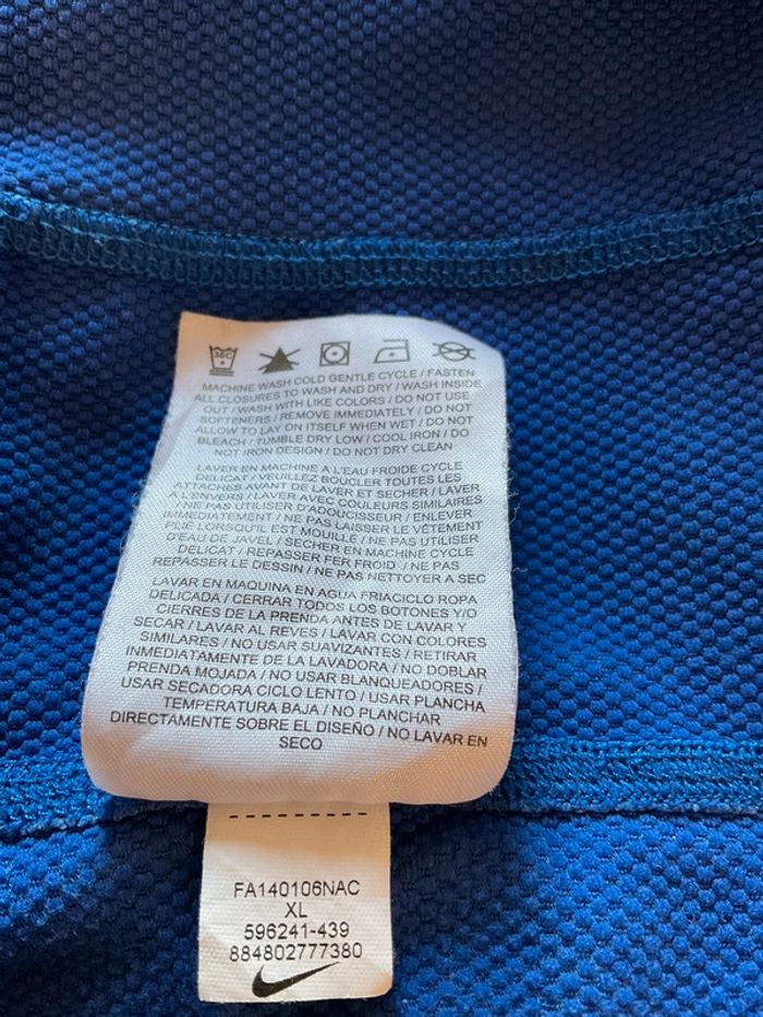 Veste zippée à capuche pour homme Nike Running bleue taille XL 148 - photo numéro 13