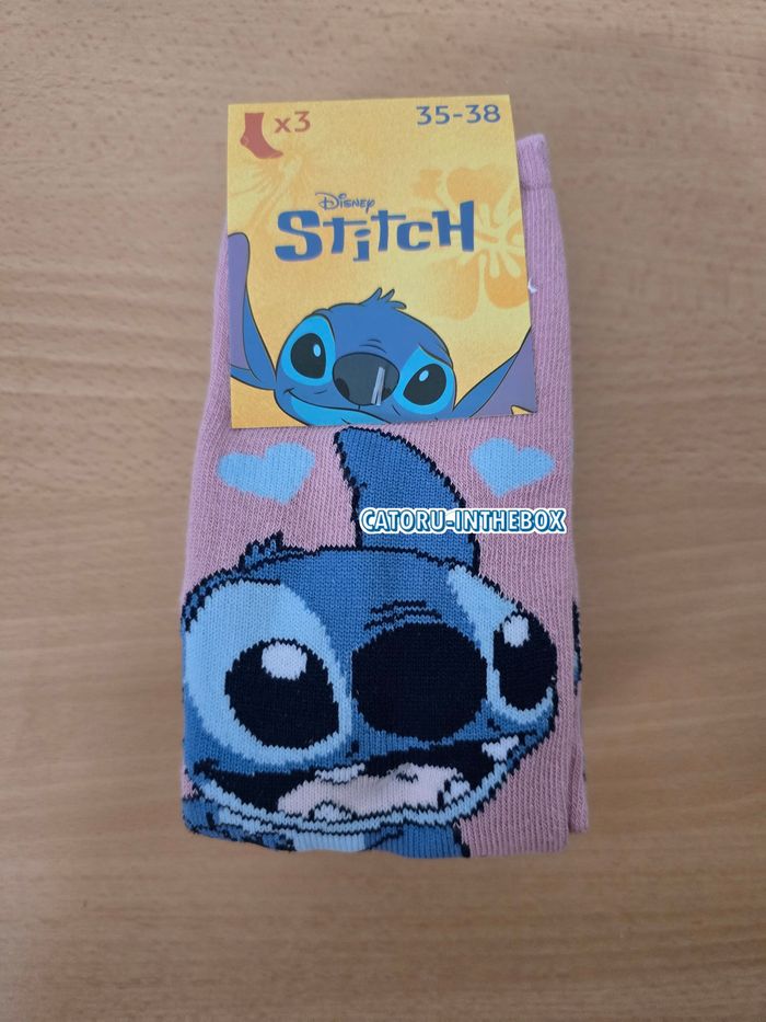 Chaussettes / Socks Disney Stitch & Angel | 3 paires / EU 35-38
