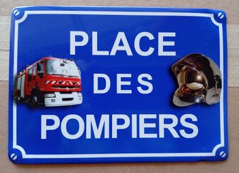 Plaque déco Pompier