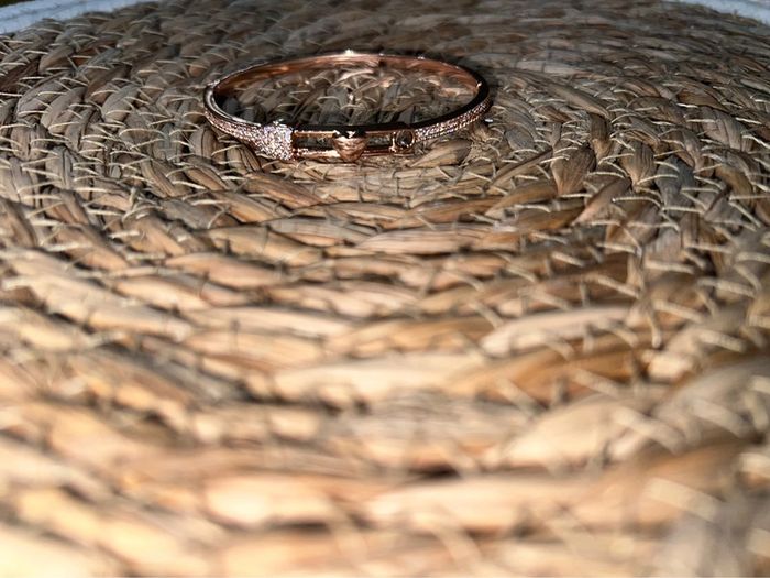 Bracelet rose gold cœur femme or jonc acier inoxydable bijou - photo numéro 7