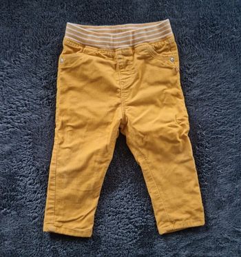 Pantalon velours jaune