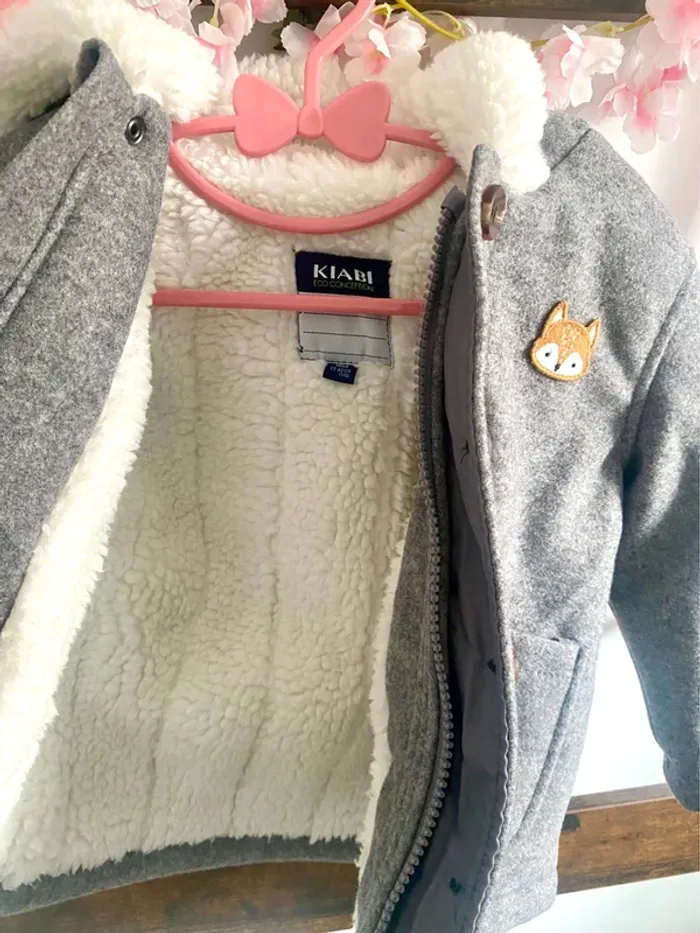 Veste d’hiver avec renard mixte Kiabi NEUVE - photo numéro 2