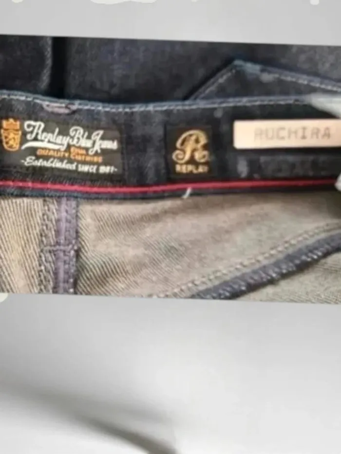 Jean Replay modéle ruchira ,coupe slim ,taille basse ,extensible - photo numéro 10