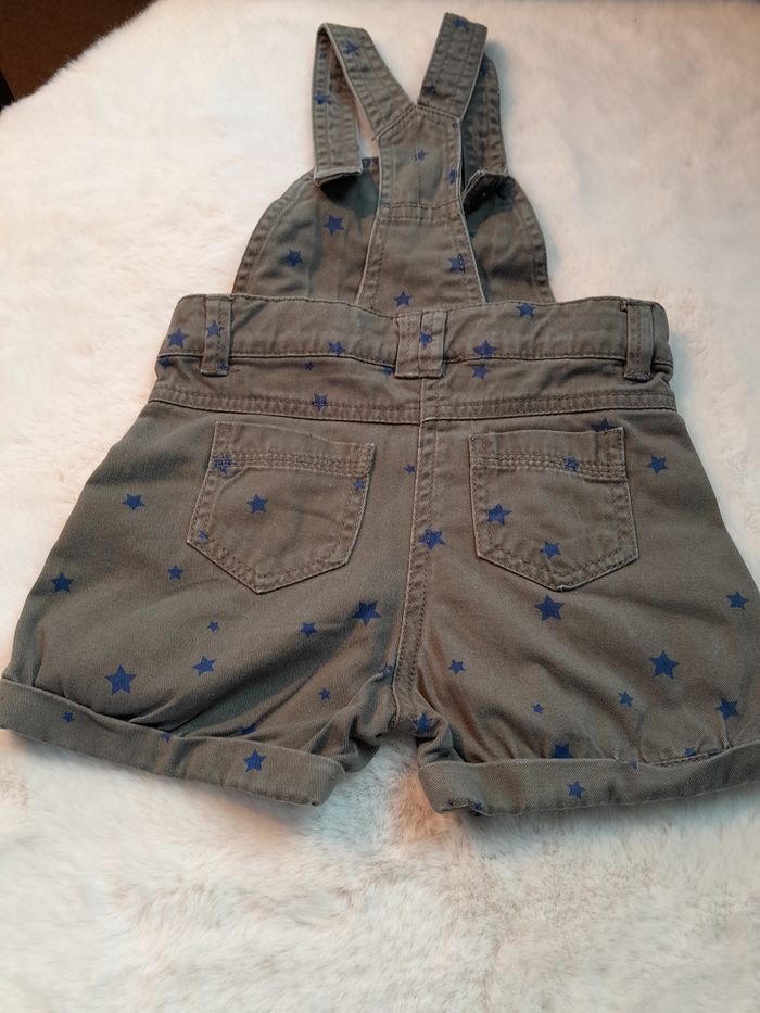 ​ Adorable Salopette-Short Tape à l'œil - 18 Mois (81 cm) - 100% Coton - photo numéro 2