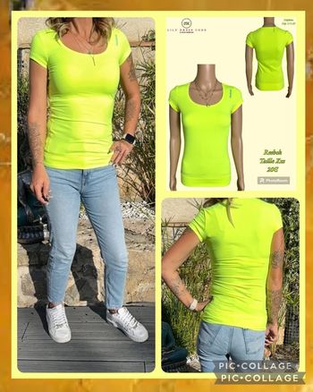 💛 T-shirt Reebok fluo – Taille xs SOLDÉ -50% 💛