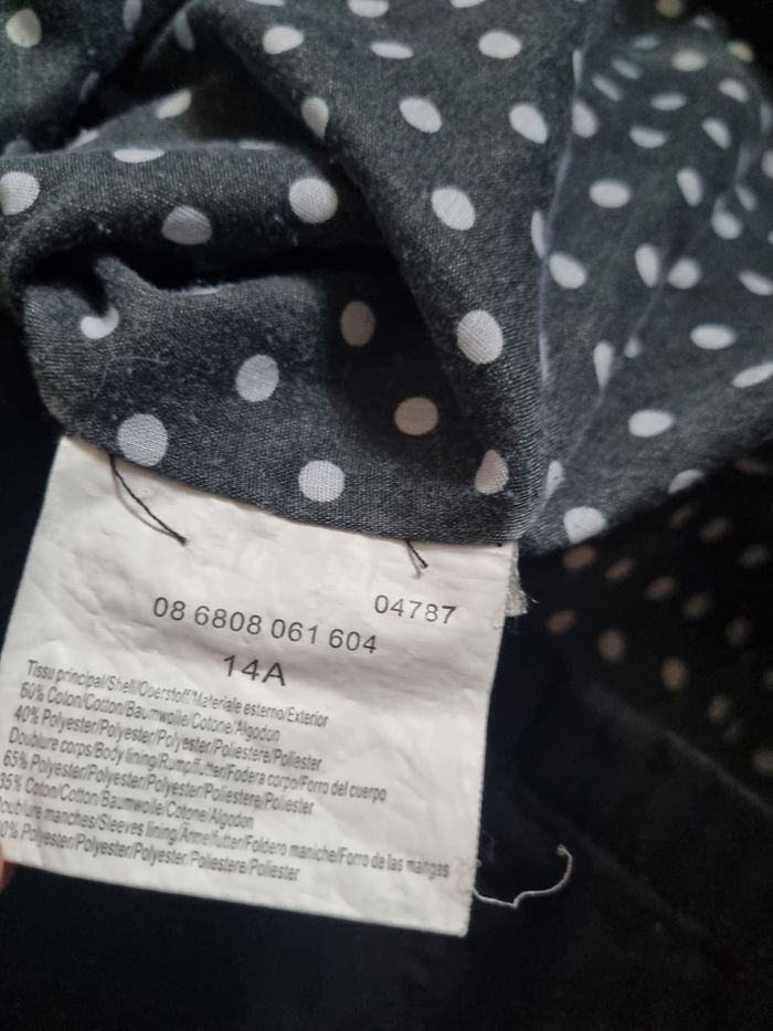 Manteau noir à boutons 14ans - photo numéro 4