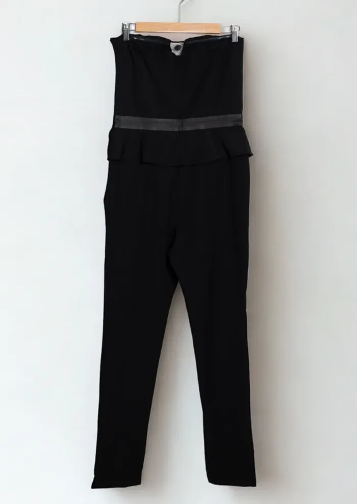 Combinaison bustier péplum noire PABLO Gérard Darel – Taille 38 - photo numéro 7