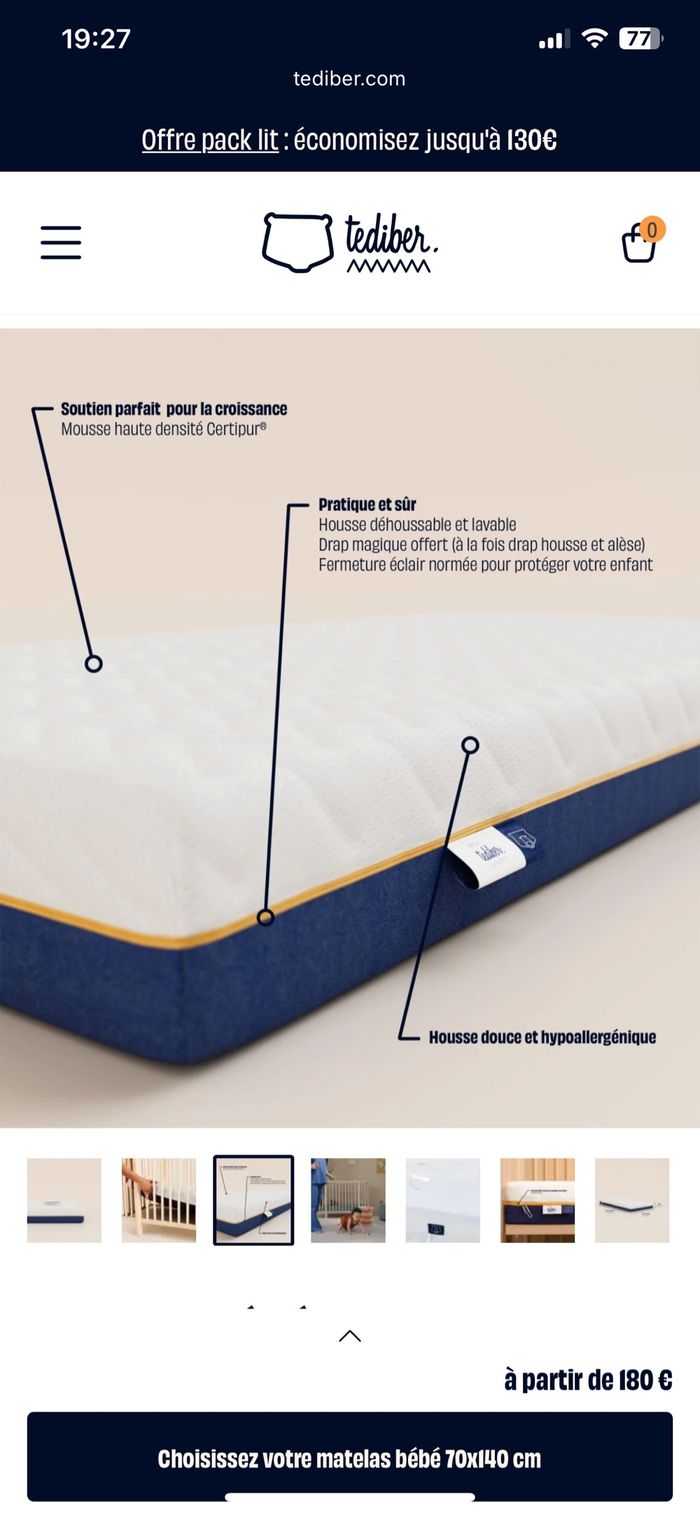 Lit évolutif VOX + matelas TEDIBER - photo numéro 10