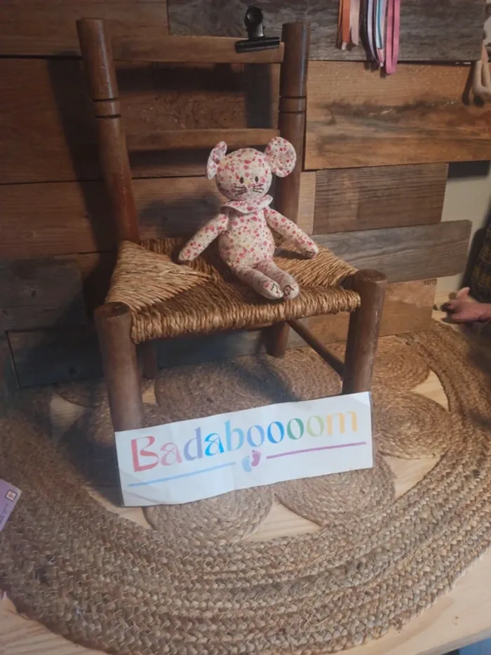 Peluche souris liberty fleurs petit bateau tbe