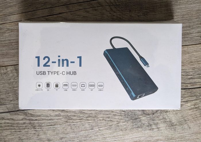 Station d'accueil HUB USB-C, 12 en 1, neuve