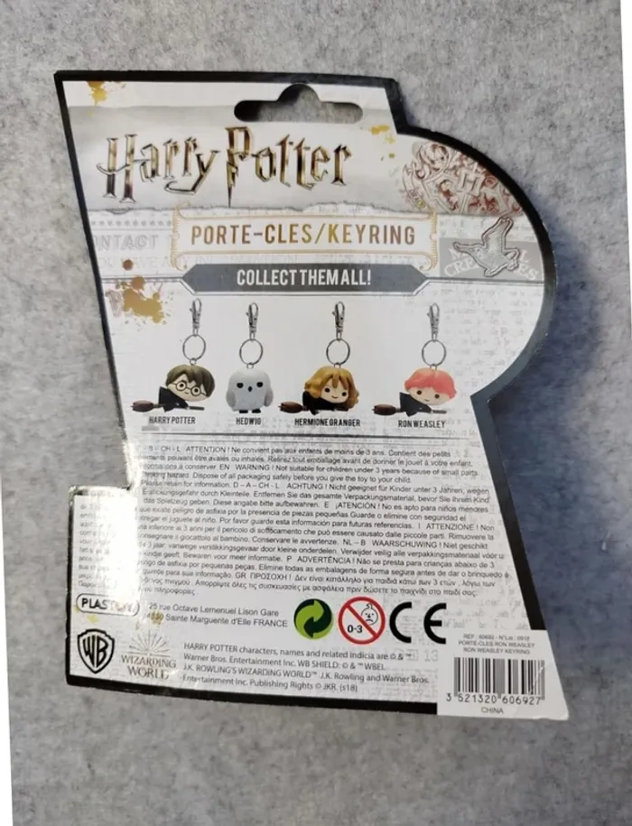 Porte clef Harry Potter Ron Weasley Plastoy Neuf - photo numéro 2