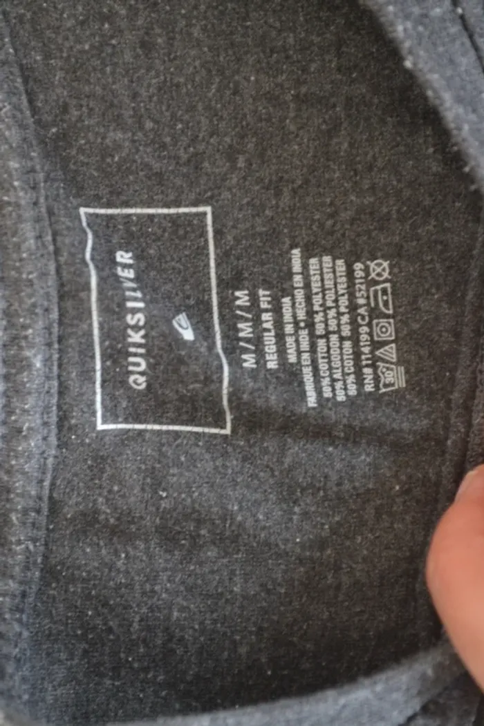 Tee-shirt Quiksilver gris Taille M - photo numéro 3