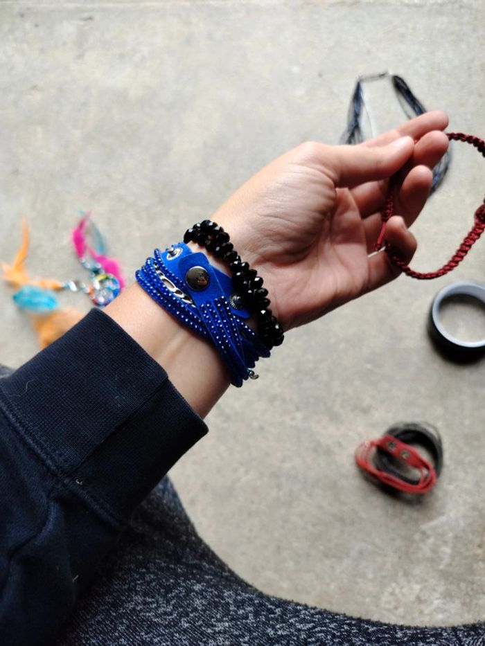 Lot de 2 bracelets fantaisie - photo numéro 2