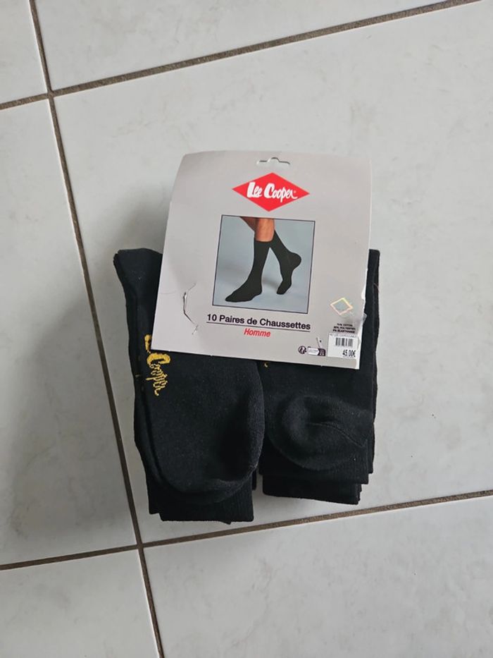 Pack de 10 paires de chaussettes homme Lee Cooper 43/46 Neuf U32 - photo numéro 3