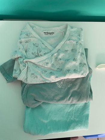 Lot de 3 bodies manches courtes Vertbaudet, Orchestra 3 mois