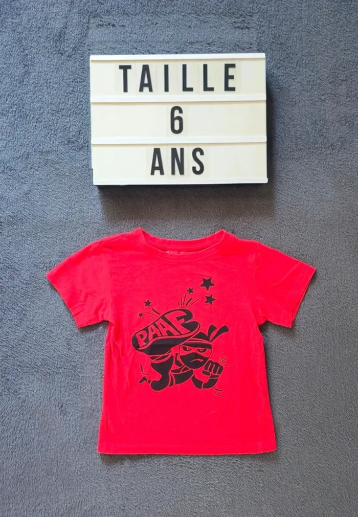 T-shirt Tortue Ninja taille 6 ans 🐢