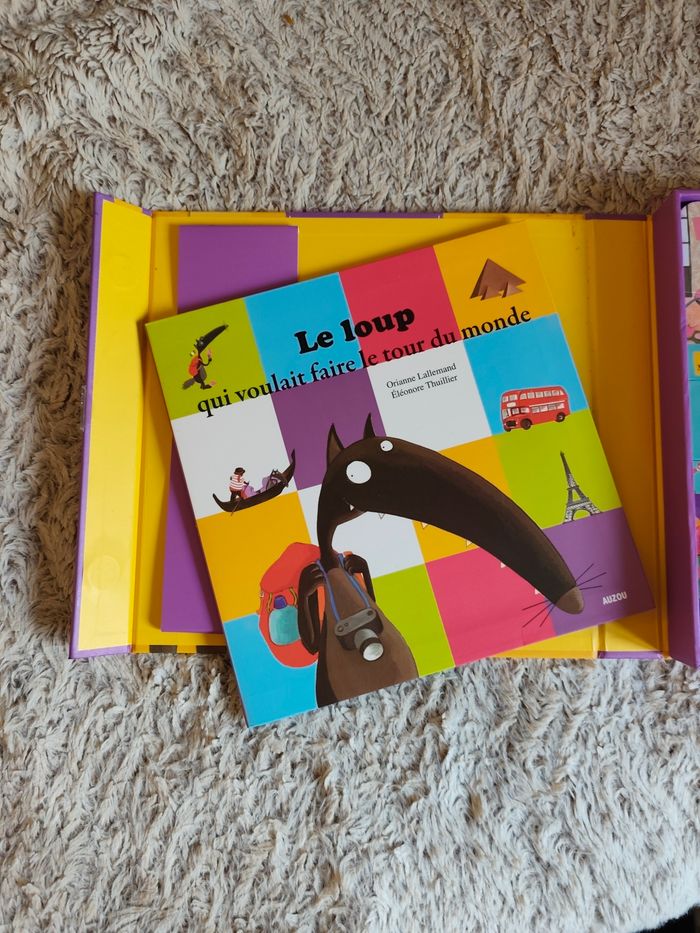 🐺 Coffret “Le Loup” – Ma petite mallette – Livre + 2 puzzles – Neuf - photo numéro 5