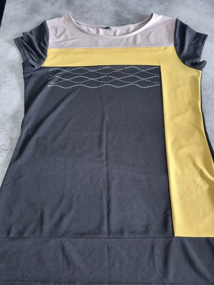 T-shirt long / blouse tricolore - photo numéro 6
