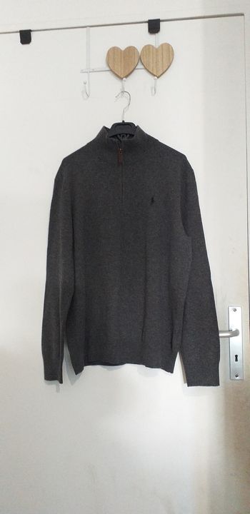 Pull homme Polo Ralph Lauren gris taille L