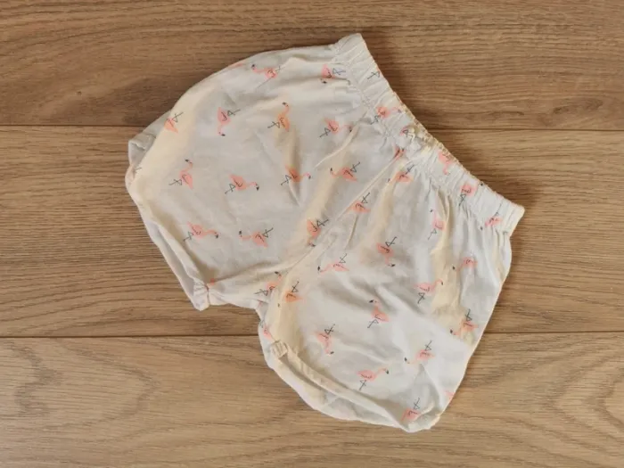 Short flamants roses 18 mois