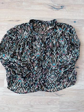 Blouse tunique en transparence