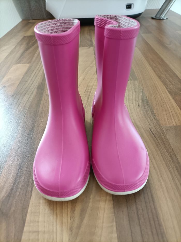 Bottes de pluie Dunlop roses 23
