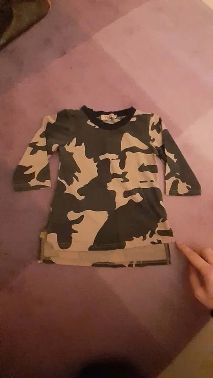 T shirt long style militaire - photo numéro 3