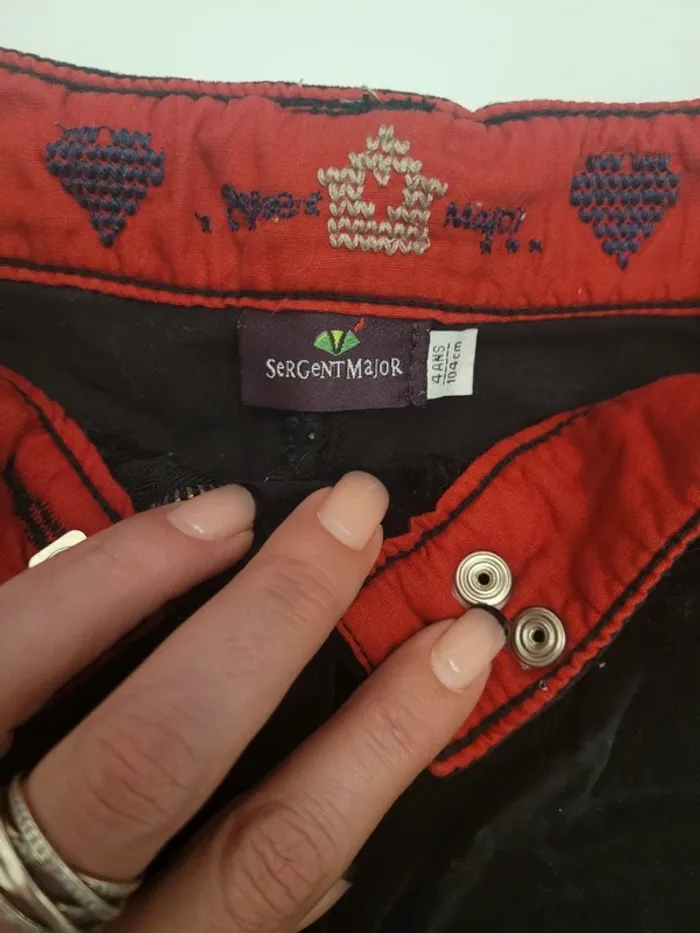 Short en velours Sergent Major taille 4 ans - photo numéro 3