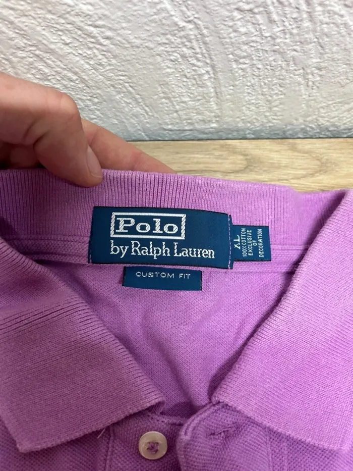 Polo Ralph Lauren - couleur violet - taille M - photo numéro 3