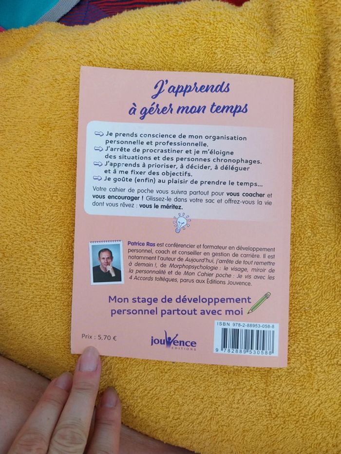 Livre "j'apprends à gérer mon temos" cahier de poche - photo numéro 4