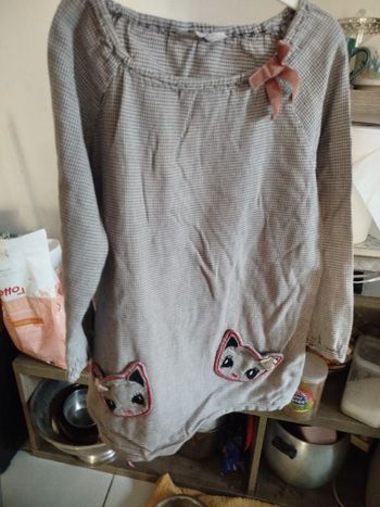 #kytie7ansfille. Robe tunique manches longues légère taille 7/8 ans